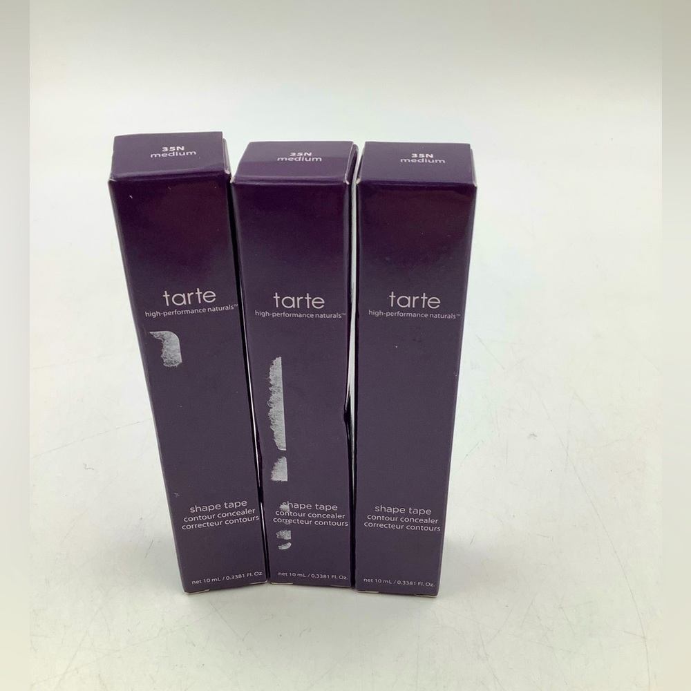 THREE BOXES OF Tarte 35N Medium Shape Tape Concealer-NEW!